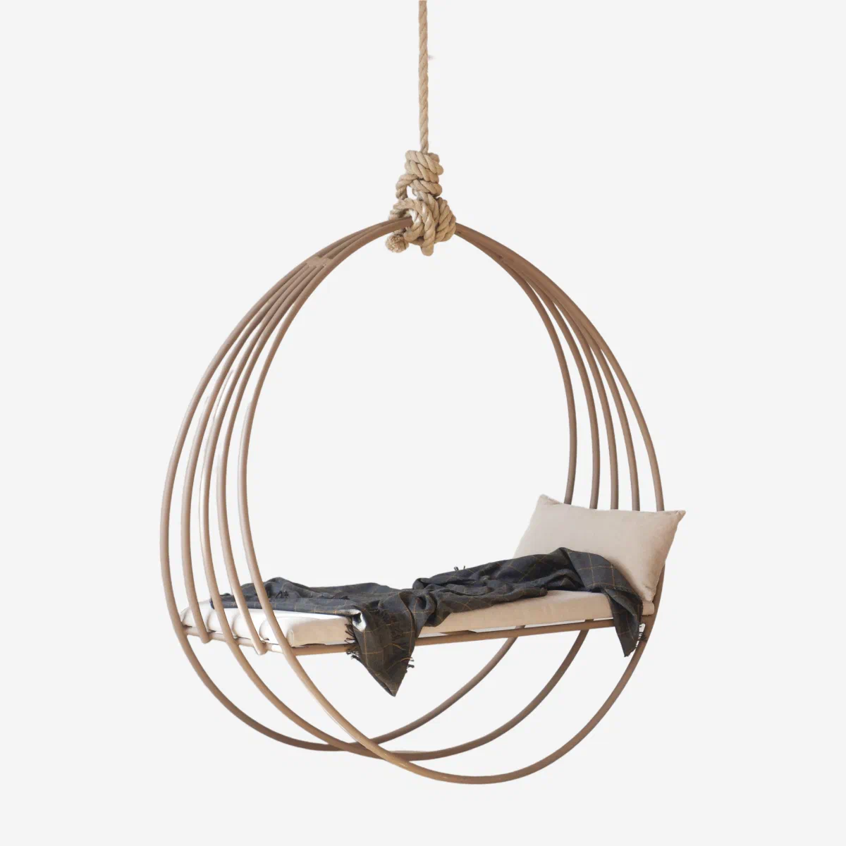 Hanging outdoor bed